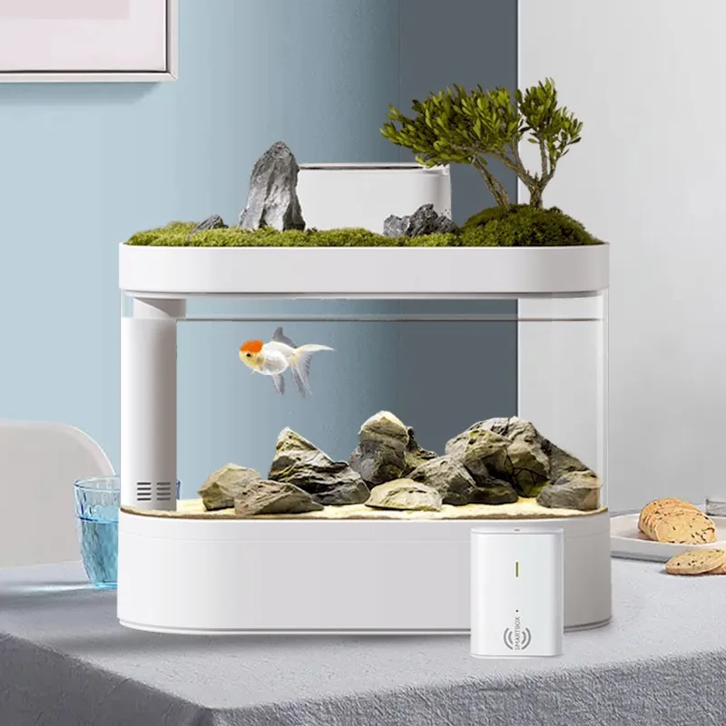 Geometry Smart Fish Tank Aquarium Starter Kit Fish Tank Filtration System Quiet Water Pump Small Plant Decor for Betta
Geometry Smart Fish Tank Aquarium Starter Kit Fish Tank Filtration System Quiet Water Pump Small Plant Decor for Betta