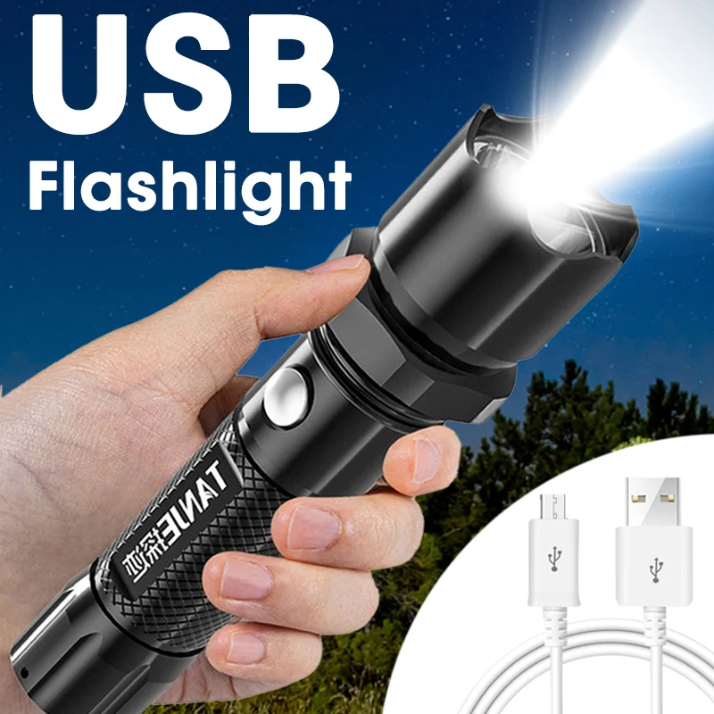 ABS Strong Light Focusing Led Flashlight 3 Modes Multi-Function Torch USB Rechargeable Outdoor Portable Waterproof Camping Light
ABS Strong Light Focusing Led Flashlight 3 Modes Multi-Function Torch USB Rechargeable Outdoor Portable Waterproof Camping Light
