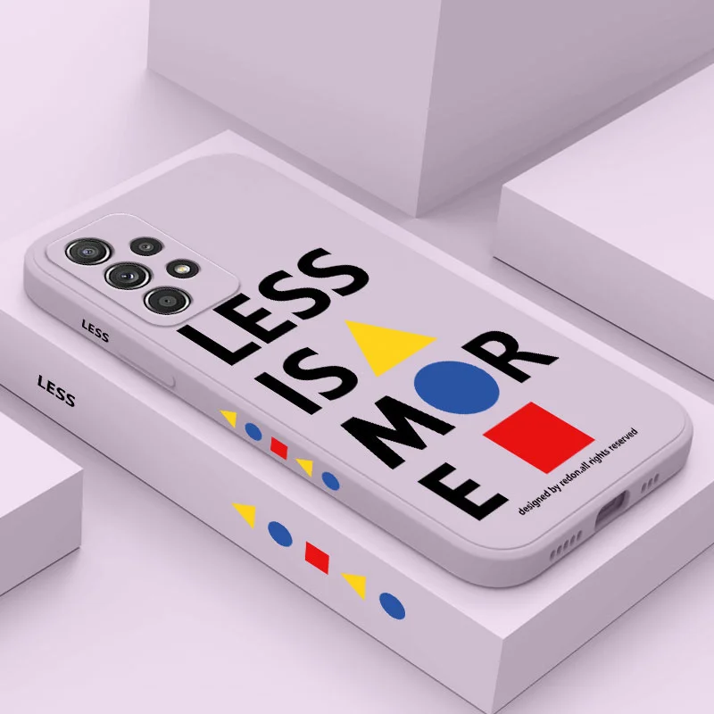 Less Is More Case For Samsung A73 A53 A33 A23 A13 A03 A03S A72 A52 A52S A32 A02S A02 A12 A71 A51 A31 A22 A21S 4G 5G Cover
Less Is More Case For Samsung A73 A53 A33 A23 A13 A03 A03S A72 A52 A52S A32 A02S A02 A12 A71 A51 A31 A22 A21S 4G 5G Cover