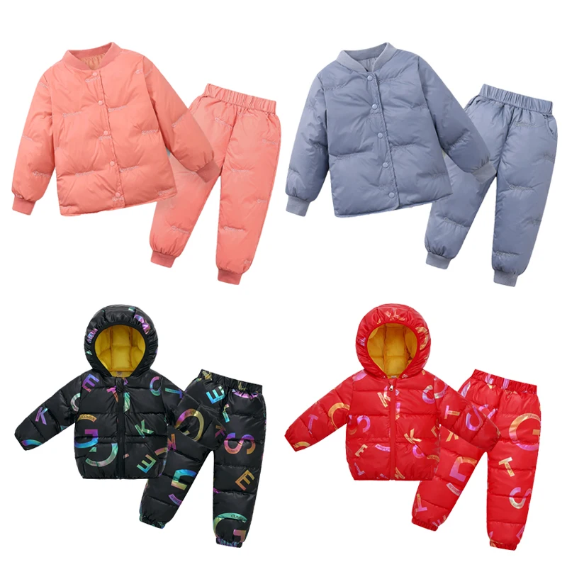 2022 New Children Clothing Sets Winter Warm Down Jackets 2Pcs Kids Clothes Boys Girls Thicken Down Coats+Pants Hood Jackets Suit
2022 New Children Clothing Sets Winter Warm Down Jackets 2Pcs Kids Clothes Boys Girls Thicken Down Coats+Pants Hood Jackets Suit