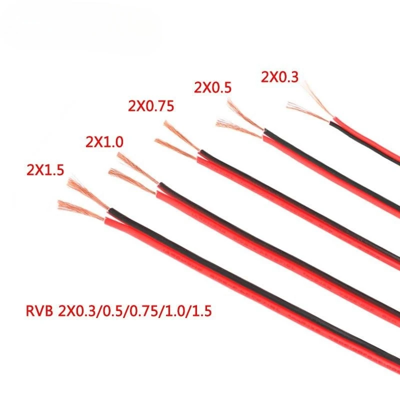1 Meter RVB Cable Electrico Copper Rubber LED Wire Red Black 2Pin Insulated Extend Cord Car Audio Cable Speaker Wire Cable PVC
1 Meter RVB Cable Electrico Copper Rubber LED Wire Red Black 2Pin Insulated Extend Cord Car Audio Cable Speaker Wire Cable PVC