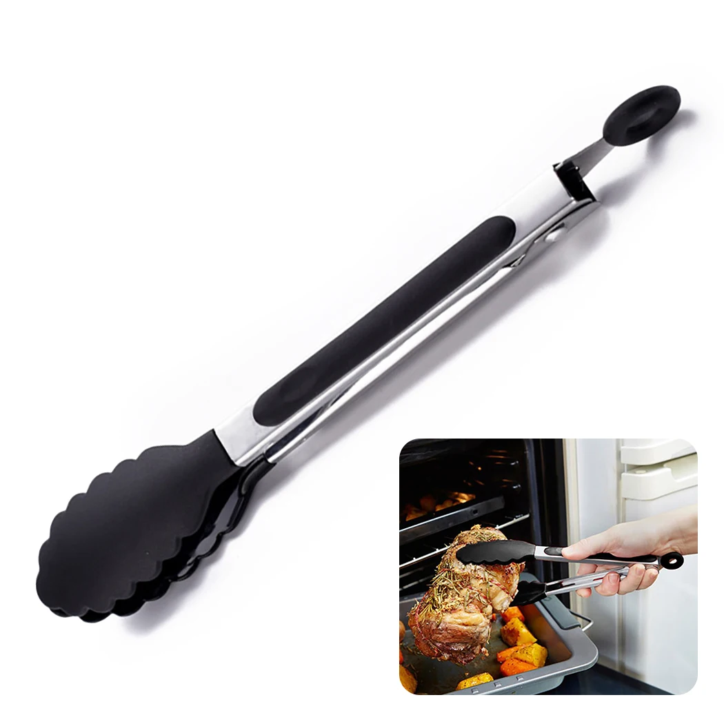 Food Tong Stainless Steel Kitchen Tongs Silicone Non-Slip Cooking Clip Clamp BBQ Tools Grill Accessories
Food Tong Stainless Steel Kitchen Tongs Silicone Non-Slip Cooking Clip Clamp BBQ Tools Grill Accessories