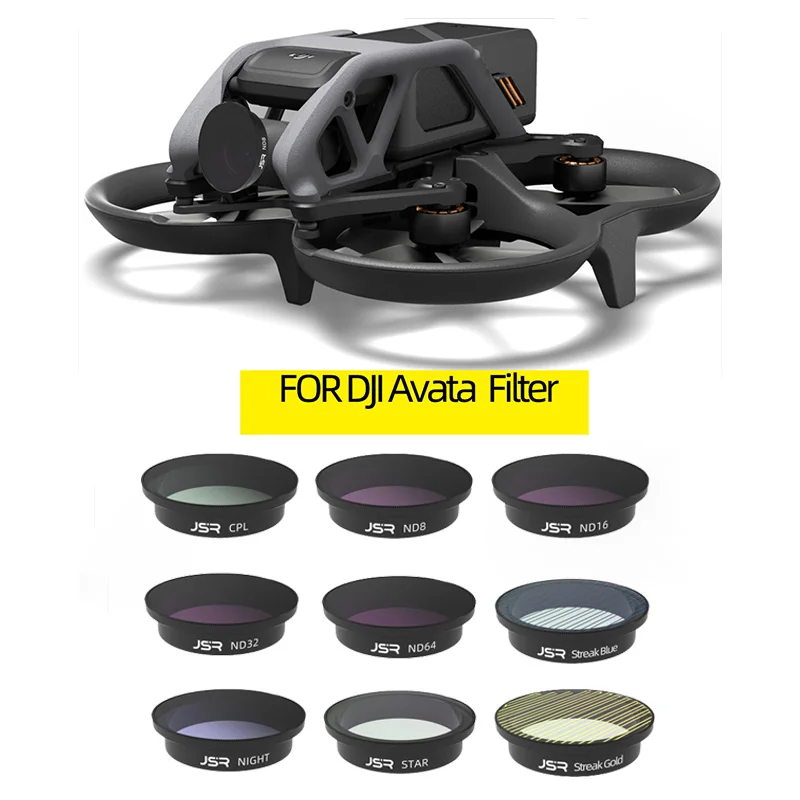 

For DJI Avata Drone Camera Lens Filter Spare Parts 8/16/32/64 ND NDPL CPL MCUV NIGHT STAR Filter Kit for DJI Avata Accessories