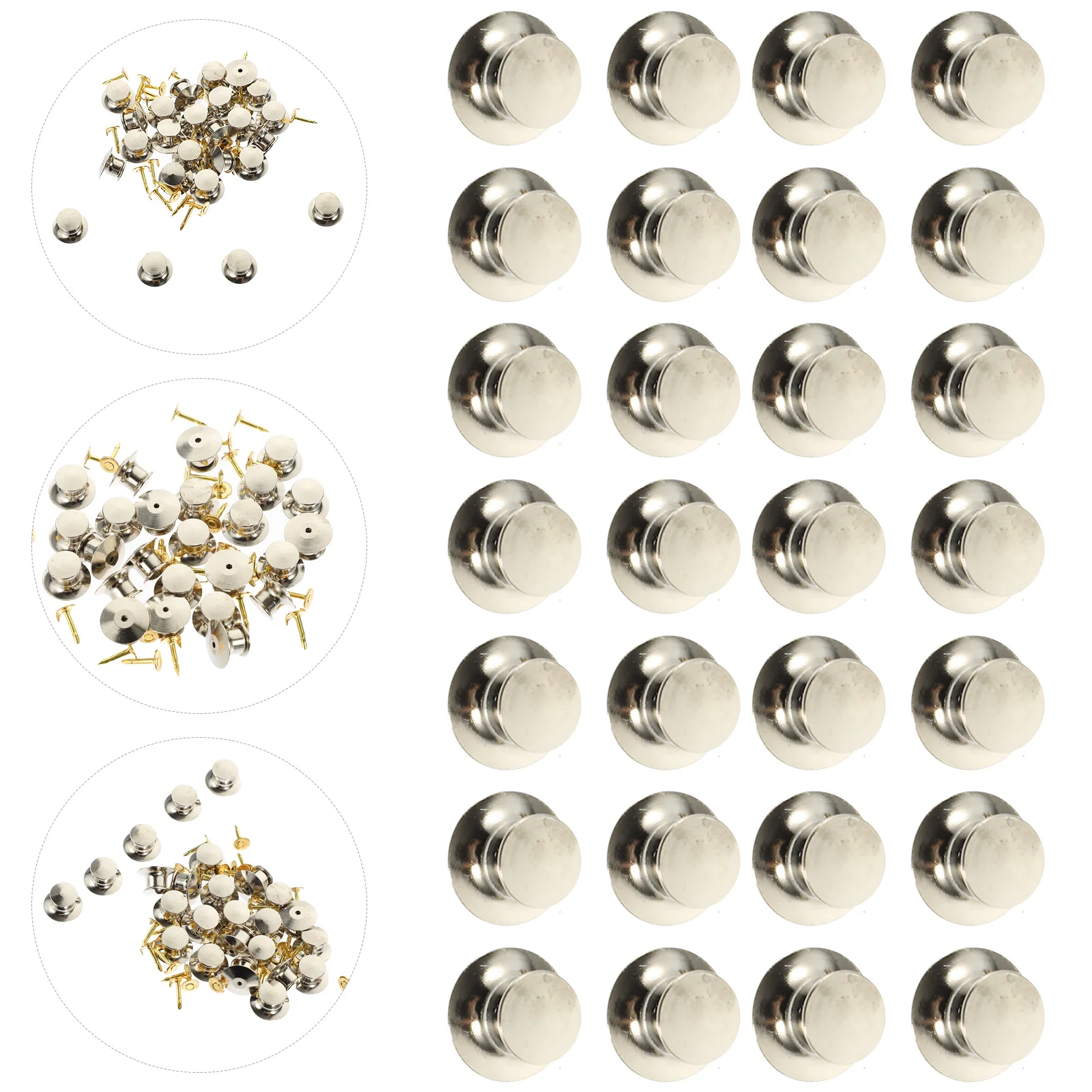25PCS Locking Pin Clasps Metal Tool Required Flat Locking Pin Backs Brooch Badge Craft Accessories for Home Shop Golden
25PCS Locking Pin Clasps Metal Tool Required Flat Locking Pin Backs Brooch Badge Craft Accessories for Home Shop Golden