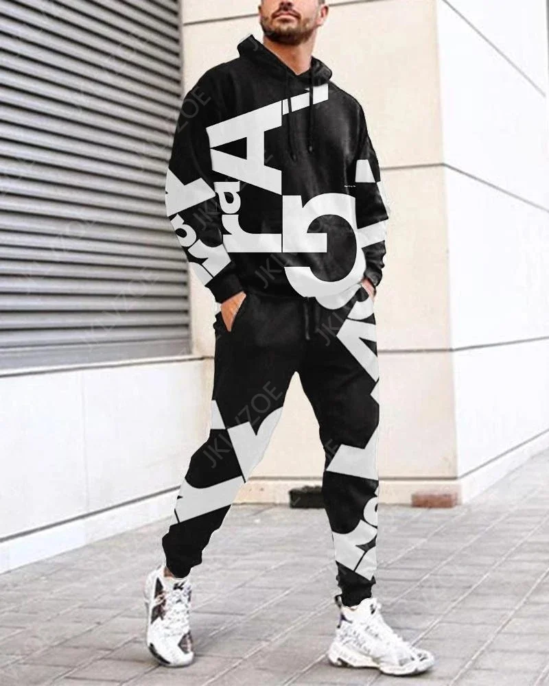 2023 Men's Winter Thickened Sports Hoodie Set Long Sleeved Sports Hoodie Suit + Sweatpants Two-piece Casual Jogging Suit Oversi
2023 Men's Winter Thickened Sports Hoodie Set Long Sleeved Sports Hoodie Suit + Sweatpants Two-piece Casual Jogging Suit Oversi