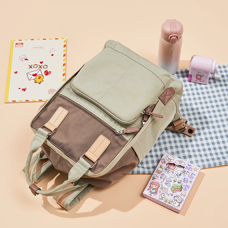 Contrast Color Backpack Female Japanese Style New Large Capacity Schoolbag Junior and Middle School Students Special-Interest De
Contrast Color Backpack Female Japanese Style New Large Capacity Schoolbag Junior and Middle School Students Special-Interest De