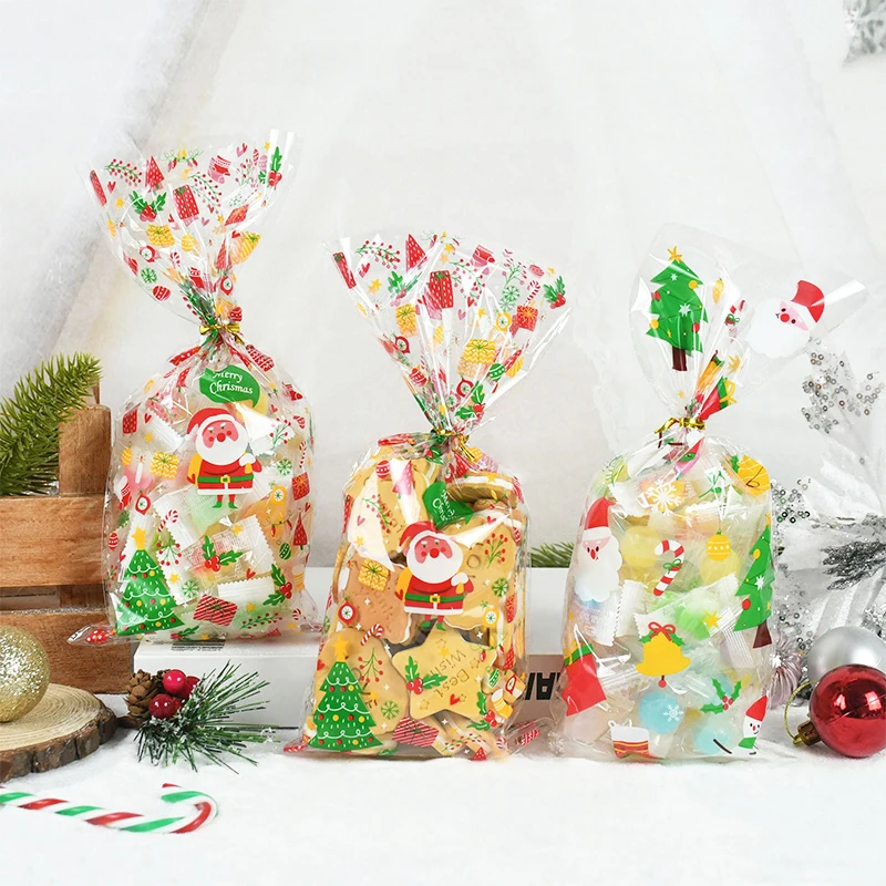 50pcs Christmas Plastic Gift Bags Santa Claus Pattern Candy Cookie Baking Packaging Bag Xmas New Year Party Decoration Supplies
50pcs Christmas Plastic Gift Bags Santa Claus Pattern Candy Cookie Baking Packaging Bag Xmas New Year Party Decoration Supplies
