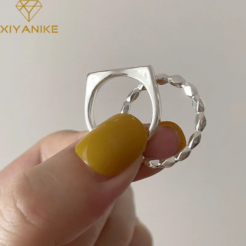DAYIN Minimalist Geometric Cuff Rings For Women Girl Korean Fashion New Jewelry Friend Gift Birthday Party Anillos Mujer
DAYIN Minimalist Geometric Cuff Rings For Women Girl Korean Fashion New Jewelry Friend Gift Birthday Party Anillos Mujer