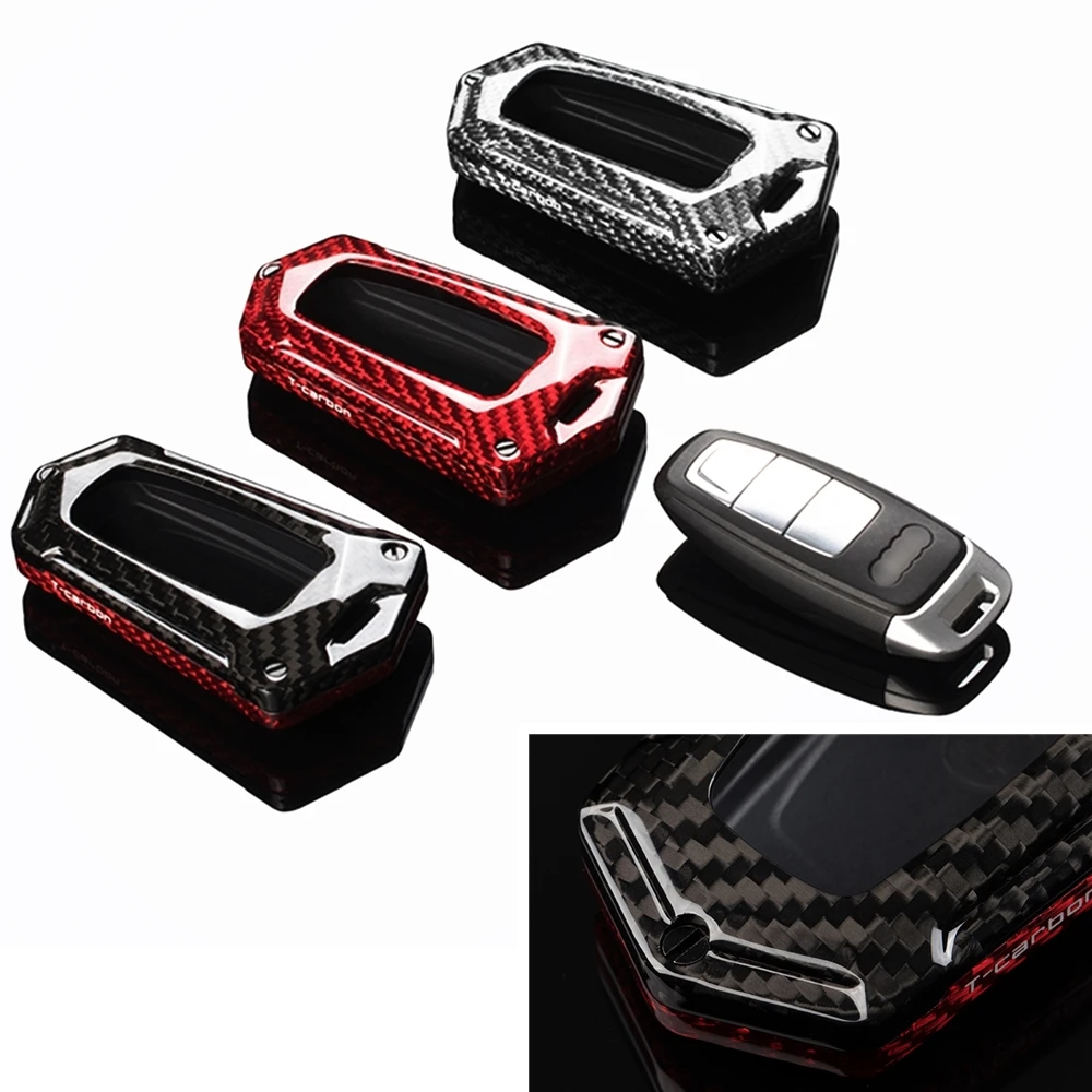 Carbon Fiber Car Remote Smart Key Holder Shell Fob Cover Case Trim Interior Part For Audi A6 A7 A8 Q8 2018-2021
Carbon Fiber Car Remote Smart Key Holder Shell Fob Cover Case Trim Interior Part For Audi A6 A7 A8 Q8 2018-2021