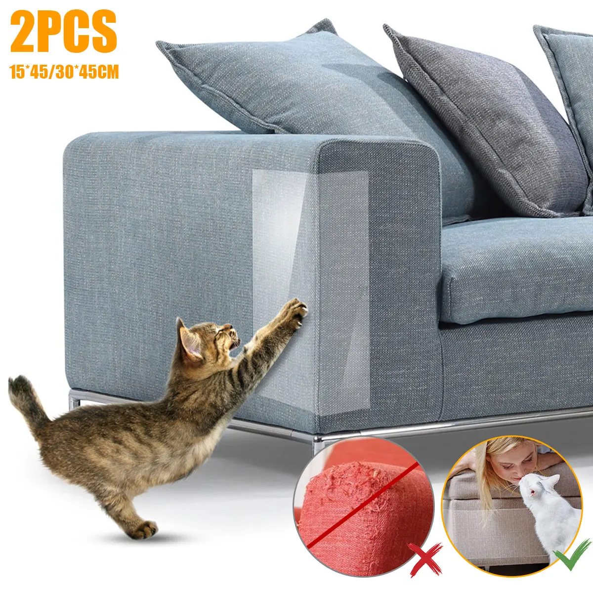 Cat Scraper Sticker Sofa Protectors for Pet Cat Scratching Post Sticker Training Tape Anti Scratch Paw Pads for Couch Furniture
Cat Scraper Sticker Sofa Protectors for Pet Cat Scratching Post Sticker Training Tape Anti Scratch Paw Pads for Couch Furniture