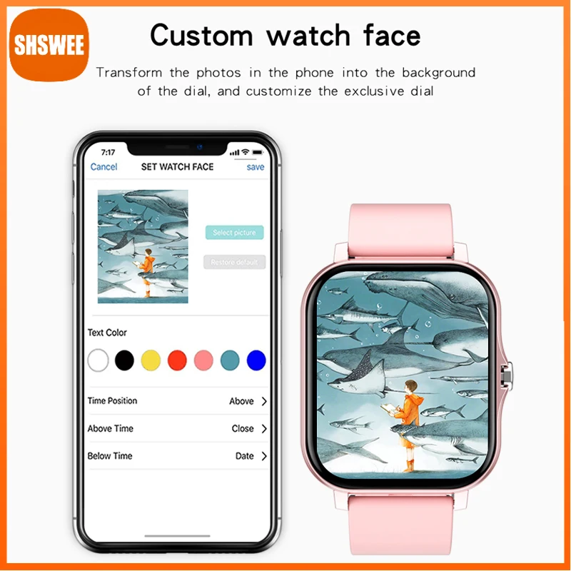 Fashion Smart Watch Men Ladies Bluetooth Call Full Touch Screen Sport Fitness Waterproof Smartwatch Women for Xiaomi Apple Watch
Fashion Smart Watch Men Ladies Bluetooth Call Full Touch Screen Sport Fitness Waterproof Smartwatch Women for Xiaomi Apple Watch