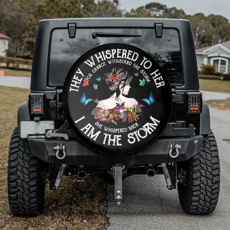 I Am The Storm - They Whispered To Her Gift For Him, Spare Tire Cover Camper, Personalized Spare Tire Cover, Gift For Car Lover
I Am The Storm - They Whispered To Her Gift For Him, Spare Tire Cover Camper, Personalized Spare Tire Cover, Gift For Car Lover