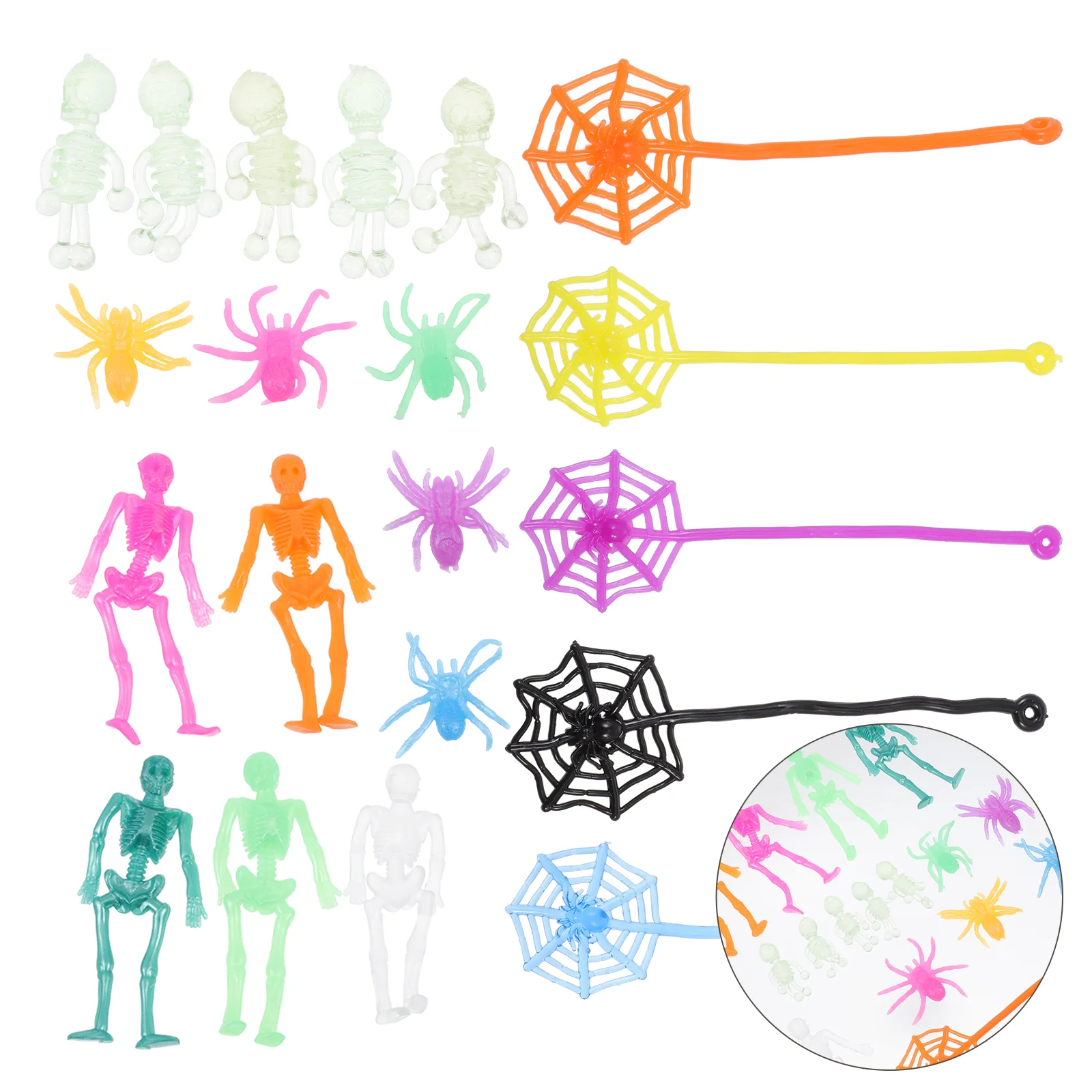 20Pcs Spider Ornaments Mini Skeleton Decor Prank Prop for Party Decor Festival
20Pcs Spider Ornaments Mini Skeleton Decor Prank Prop for Party Decor Festival