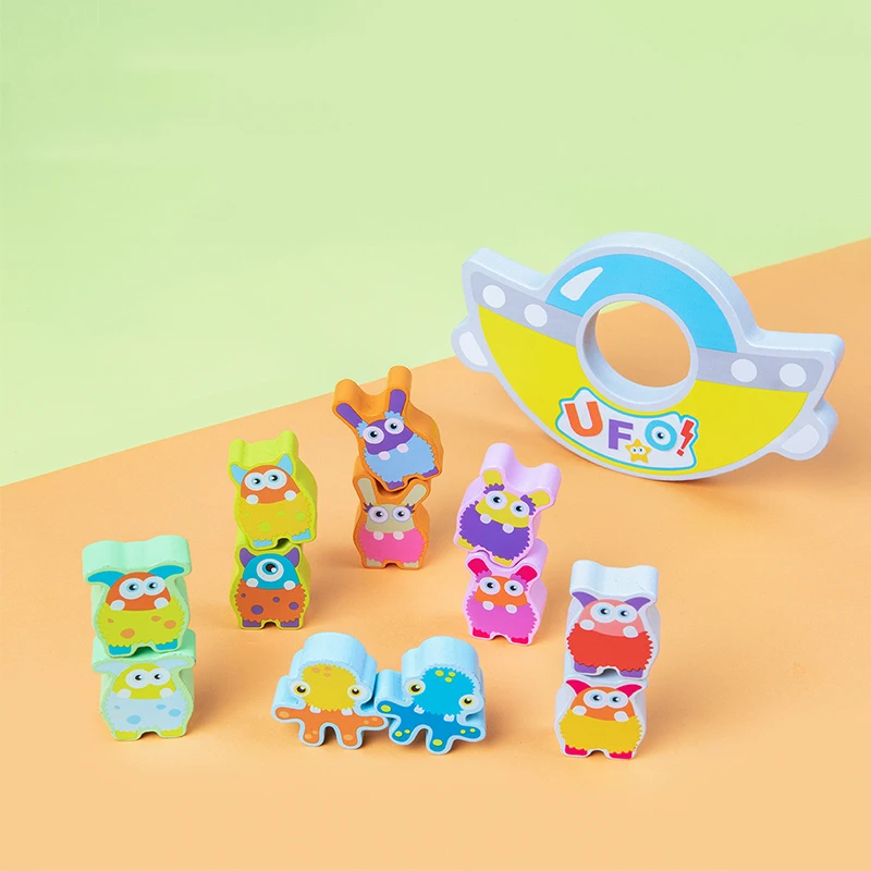 Игрушки для раннего развития, детские деревянные строительные блоки, настольные игрушки-пазлы, игра НЛО с балансировкой, практичная способ... 
Игрушки для раннего развития, детские деревянные строительные блоки, настольные игрушки-пазлы, игра НЛО с балансировкой, практичная способ...