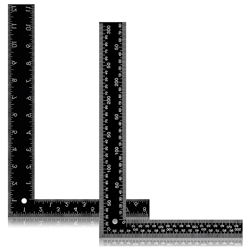 New 2 Pieces Carpenter Square, L Square Ruler 8 X 12 Inch, Right Angle Measuring Tool For Woodworking Carpentry Welding
New 2 Pieces Carpenter Square, L Square Ruler 8 X 12 Inch, Right Angle Measuring Tool For Woodworking Carpentry Welding