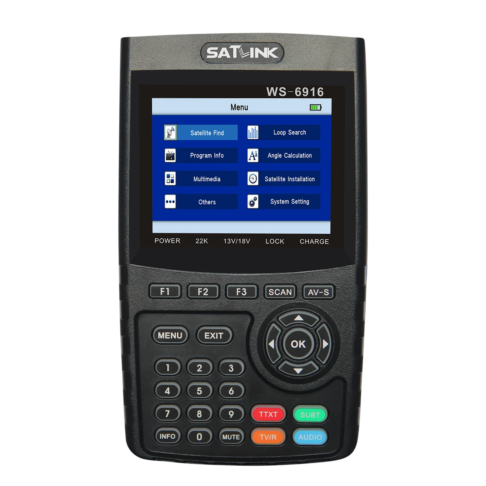 WS-6916 HD Digital Satellite TV Finder Digital Satellite Finder Meter Digital Satellite Signal Finder Meter with Carrying Pouch
WS-6916 HD Digital Satellite TV Finder Digital Satellite Finder Meter Digital Satellite Signal Finder Meter with Carrying Pouch