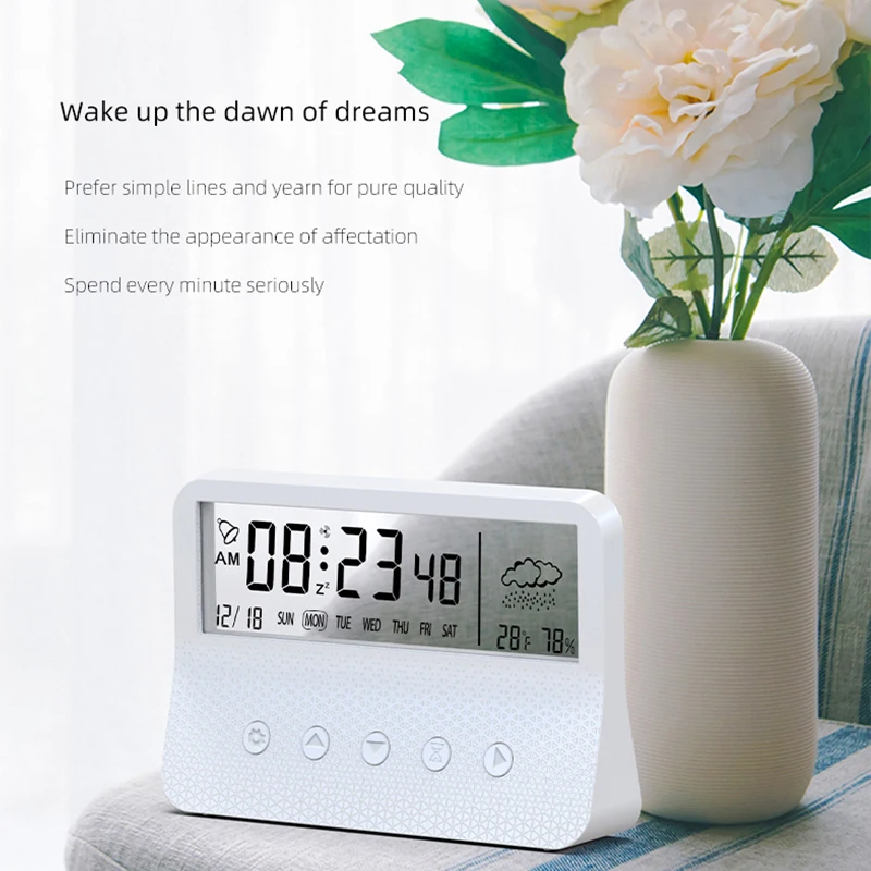Digital Alarm Clock Alarm Clocks for Kids Bedroom Temperature Snooze Function Desk Table Clock LED Clock Electronic Watch Table
Digital Alarm Clock Alarm Clocks for Kids Bedroom Temperature Snooze Function Desk Table Clock LED Clock Electronic Watch Table