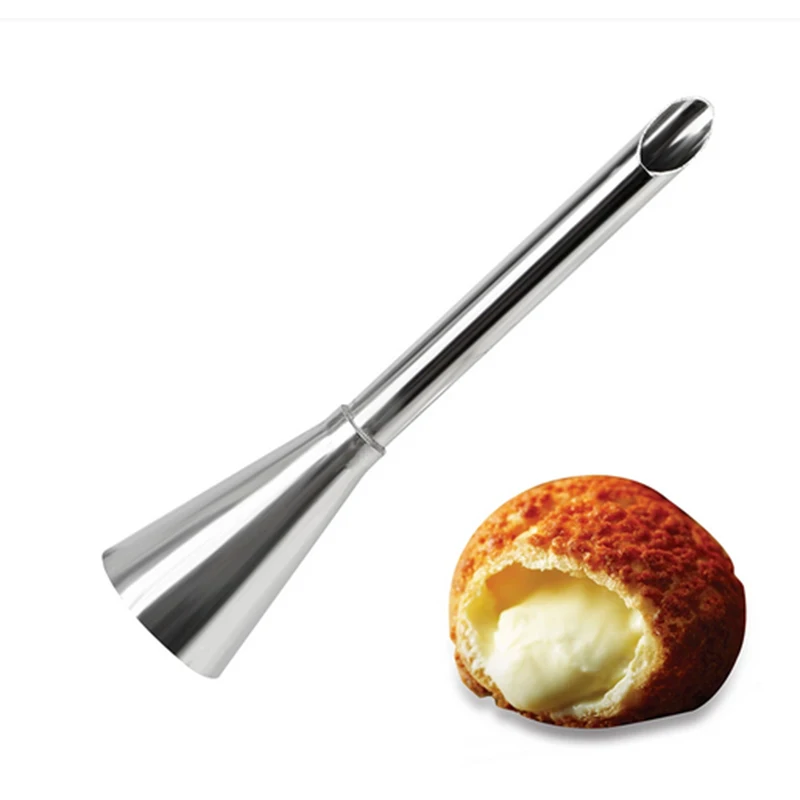 Stainless Steel Cream Icing Piping Nozzle Tip, 0.7x2.95in Long Puff Nozzle Tip Decorating Tool,Cream Spout Milking Teat
Stainless Steel Cream Icing Piping Nozzle Tip, 0.7x2.95in Long Puff Nozzle Tip Decorating Tool,Cream Spout Milking Teat