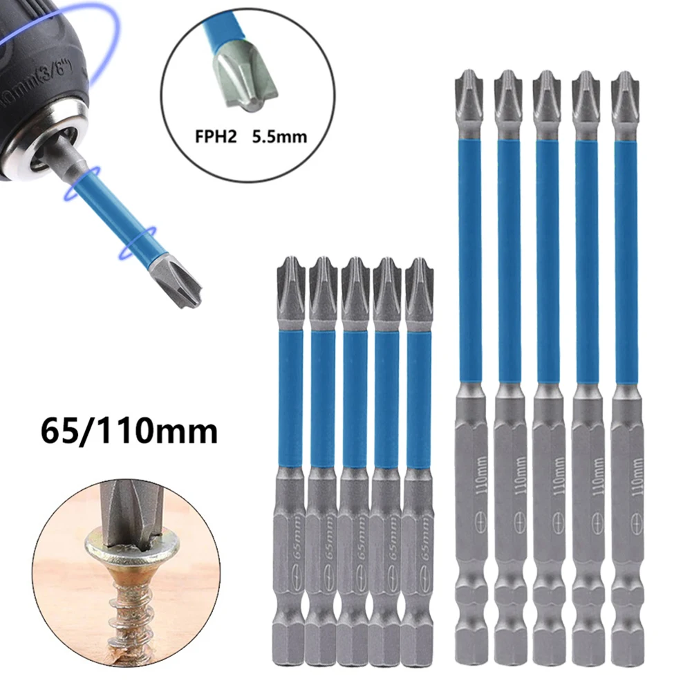 5pcs Magnetic Slotted Cross Screwdriver Bit For Socket Switch 65/110mm Batch Head FPH2 Electrician Special ScrewdriverHand Tools
5pcs Magnetic Slotted Cross Screwdriver Bit For Socket Switch 65/110mm Batch Head FPH2 Electrician Special ScrewdriverHand Tools