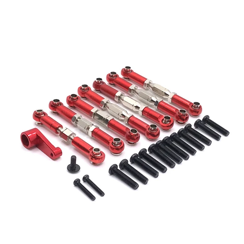 Metal Servo Arm Link Rod Linkage Set For Wltoys 144001 144010 124016 124017 124019 RC Car Upgrade Parts Accessories
Metal Servo Arm Link Rod Linkage Set For Wltoys 144001 144010 124016 124017 124019 RC Car Upgrade Parts Accessories