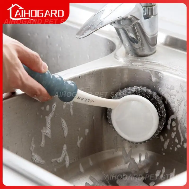 Инструмент Для Мытья Ручки, шарик для очистки, ручка с длинной ручкой, щетка из проволоки, кухонные принадлежности 
Инструмент Для Мытья Ручки, шарик для очистки, ручка с длинной ручкой, щетка из проволоки, кухонные принадлежности