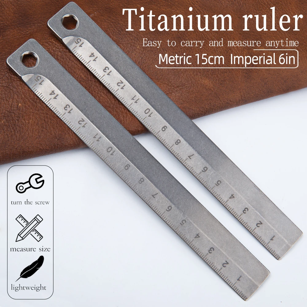 Double-sided scale titanium ruler ultra-light portable multi-function outdoor tool drawing measuring ruler office home tools
Double-sided scale titanium ruler ultra-light portable multi-function outdoor tool drawing measuring ruler office home tools