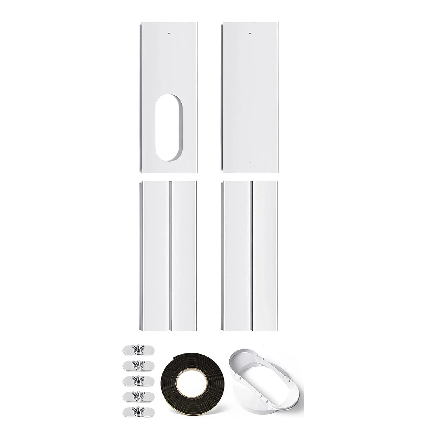 Portable AC Window Kit with 5 Inches Coupler, Adjustable AC Vent Kit Universal Window Seal for Portable Air Conditioner
Portable AC Window Kit with 5 Inches Coupler, Adjustable AC Vent Kit Universal Window Seal for Portable Air Conditioner