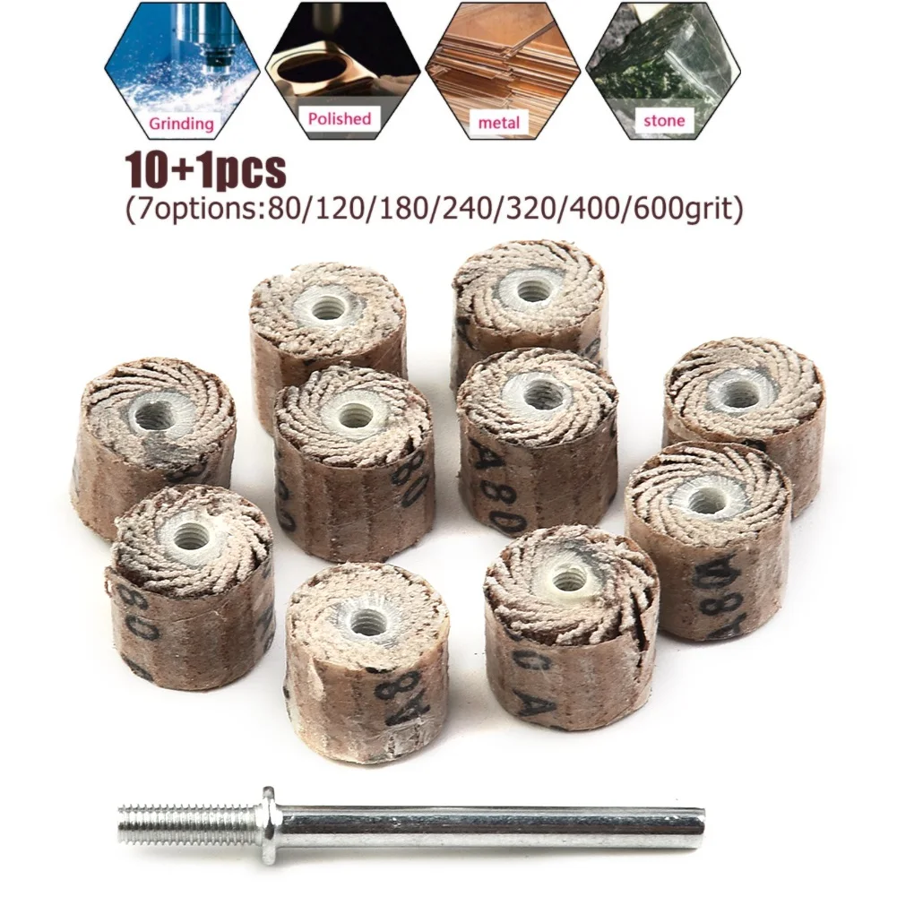 10pcs Flap Grinding Wheel With Mandrel Grinding Sanding Gauzer Drill Abrasive 80/120/180/240/320/400/600 Grit Polishing Tools
10pcs Flap Grinding Wheel With Mandrel Grinding Sanding Gauzer Drill Abrasive 80/120/180/240/320/400/600 Grit Polishing Tools