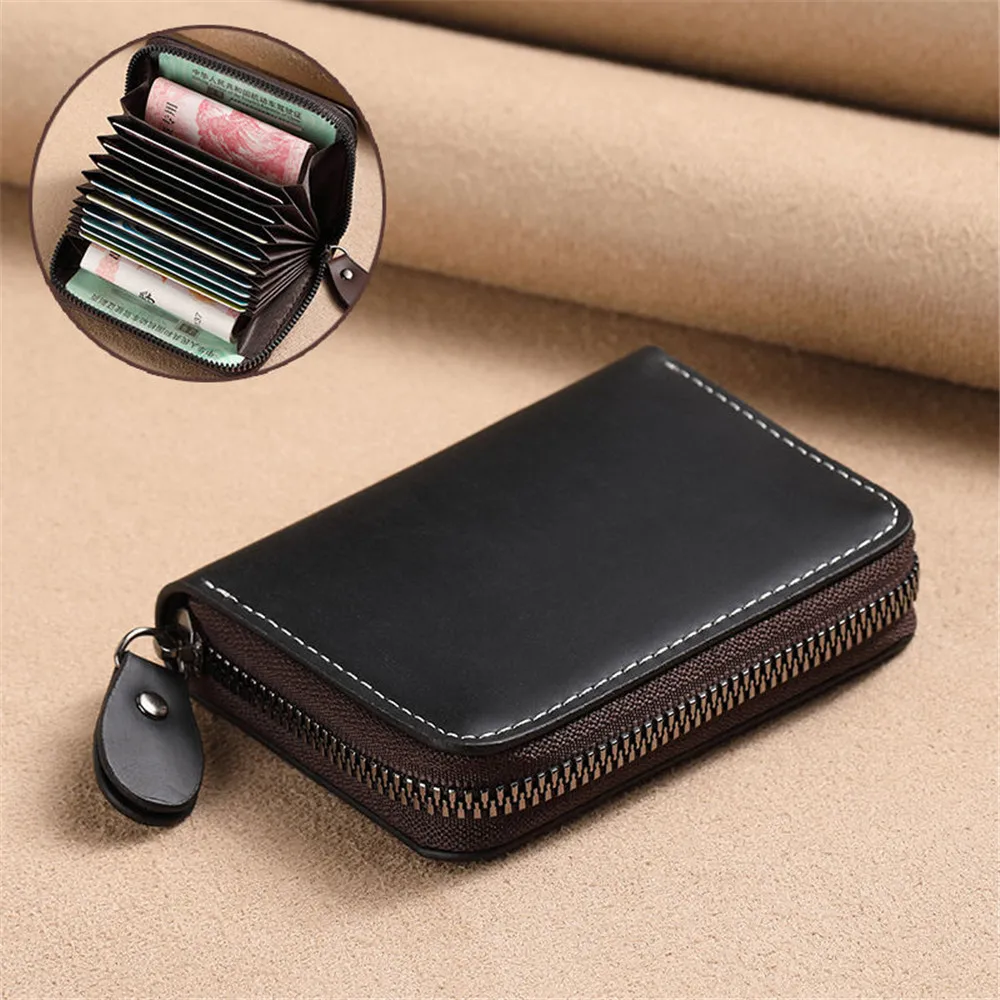 Mini Card Holder Fashion Women Business Black Brown Credit Card Wallet Bag Zipper Credit/Id/Bank Card Holder Case Coin Purse
Mini Card Holder Fashion Women Business Black Brown Credit Card Wallet Bag Zipper Credit/Id/Bank Card Holder Case Coin Purse