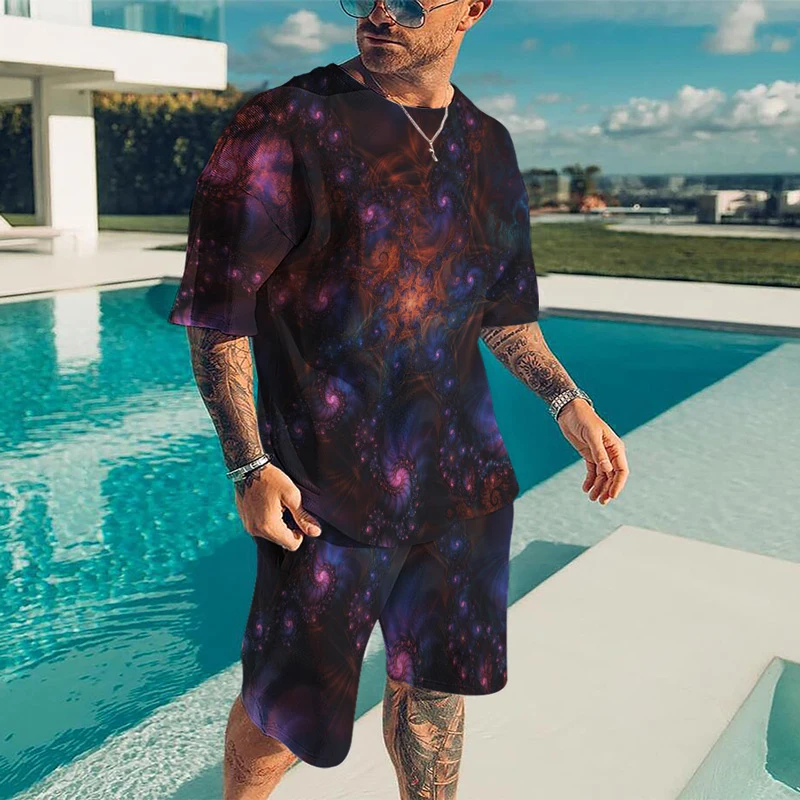 New Summer Men's Big Size Clothes Trend Streetwear 3D Printed Suits For Male High Quality Tshirt+Shorts 2 Pieces Set Tracksuit
New Summer Men's Big Size Clothes Trend Streetwear 3D Printed Suits For Male High Quality Tshirt+Shorts 2 Pieces Set Tracksuit