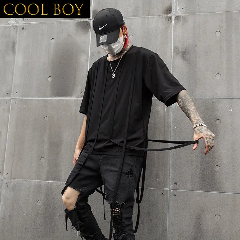 Футболка Techwear для девушек, Мужская футболка с коротким рукавом, японские летние топы, хлопковая уличная одежда в стиле хип-хоп, с лентой 4XL
Футболка Techwear для девушек, Мужская футболка с коротким рукавом, японские летние топы, хлопковая уличная одежда в стиле хип-хоп, с лентой 4XL