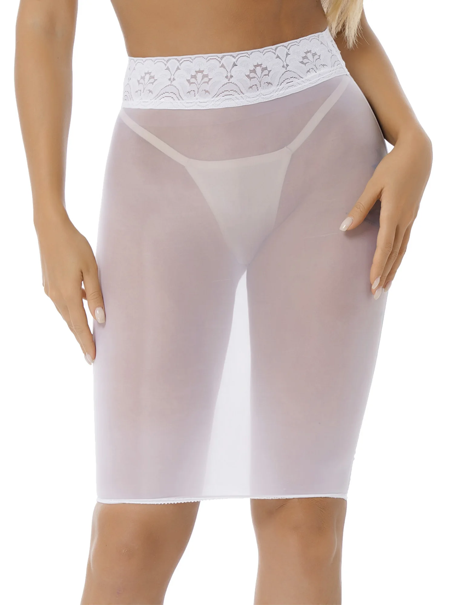 Womens Semi See-through Skirts Lace Patchwork High Waist Glossy Stretchy Bodycon Pencil Skirt Clubwear Rave Party Surprise Gift
Womens Semi See-through Skirts Lace Patchwork High Waist Glossy Stretchy Bodycon Pencil Skirt Clubwear Rave Party Surprise Gift
