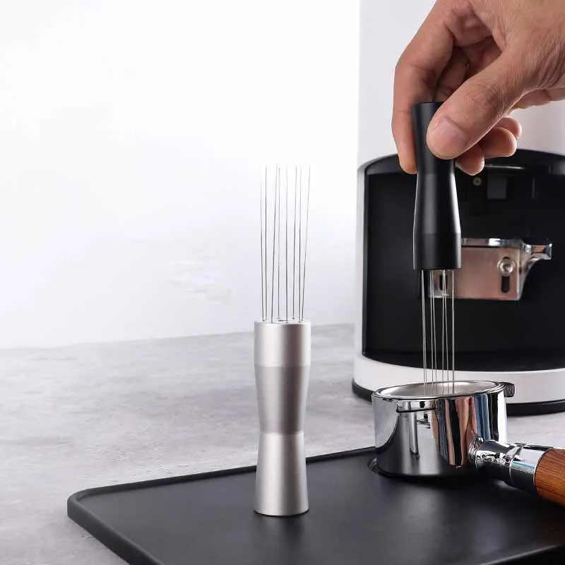 1Pc Coffee Powder Tamper Distributor LevelerTool Coffee Powder Espresso Stirrer Stirring Tool Food-grade Stainless Steel Needles
1Pc Coffee Powder Tamper Distributor LevelerTool Coffee Powder Espresso Stirrer Stirring Tool Food-grade Stainless Steel Needles