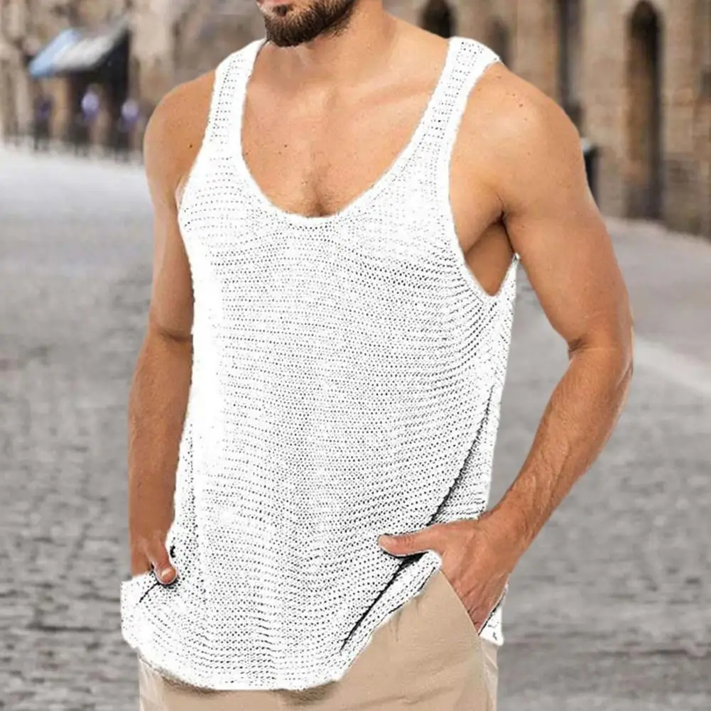 Hot!Men Tank Top Solid Color U Neck Loose Type Knitted Super Breathable Summer Tops Daily Clothes
Hot!Men Tank Top Solid Color U Neck Loose Type Knitted Super Breathable Summer Tops Daily Clothes