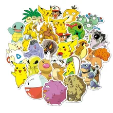 2023 New 50-100pcs Pokemon Pikachu Tattoo Stickers Surprise Cute Do Not Repeat Tickers Kids Christmas Laughter Birthday Gift Toy