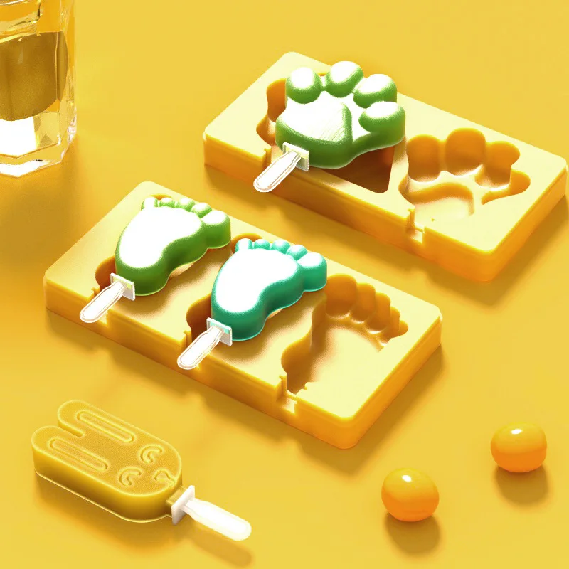Ice Cream Mold Silicone Shape with Lid Food Grade Silicone Mold Cat Claw Foot Reusable Homemade Ice Cream Mold Ice Cube Maker
Ice Cream Mold Silicone Shape with Lid Food Grade Silicone Mold Cat Claw Foot Reusable Homemade Ice Cream Mold Ice Cube Maker