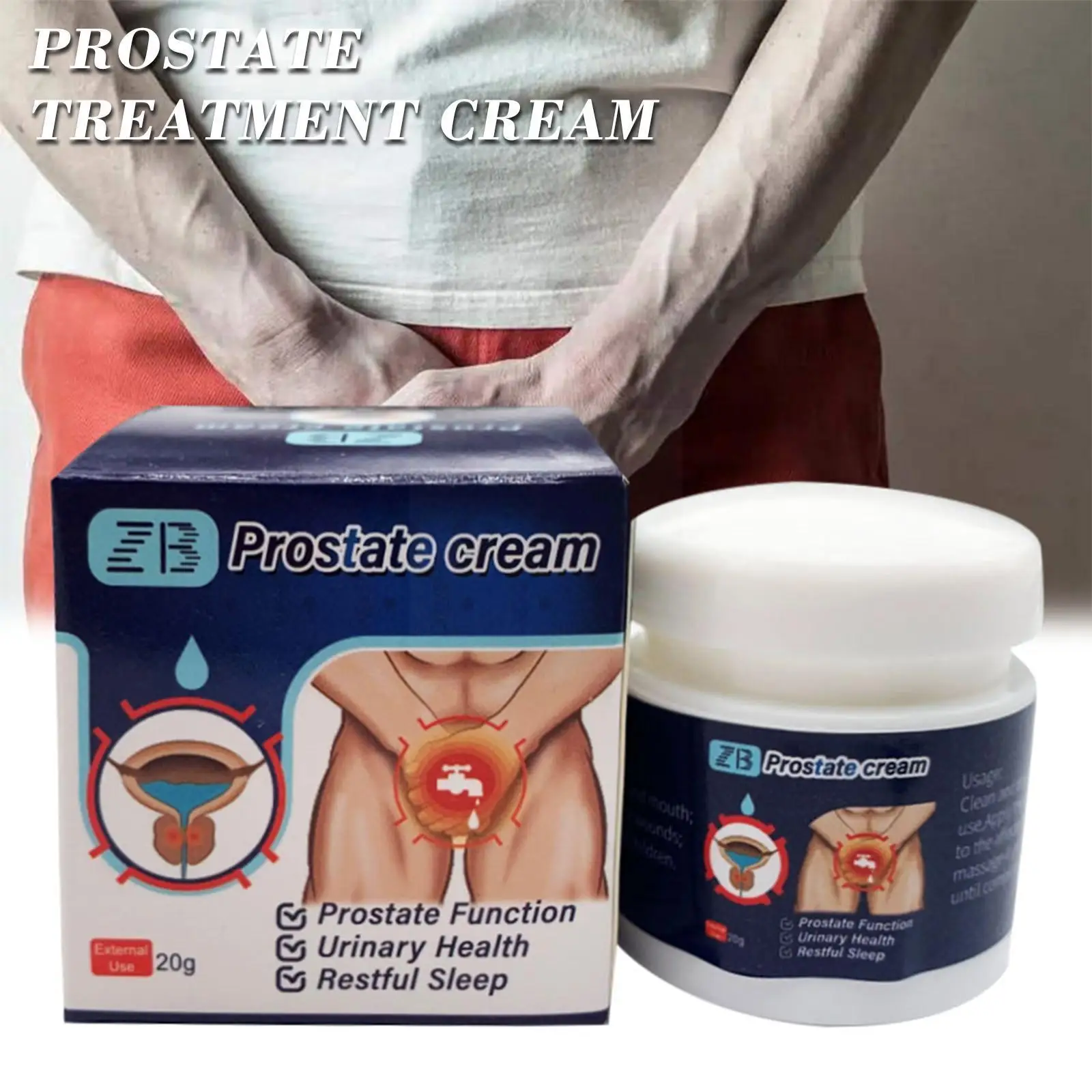 20G Prostate Disease Treatment Men Prostatic Strengthen Cream Prostate Urinary Medical Ointment Urological Care Herbs Kidne X8F5
20G Prostate Disease Treatment Men Prostatic Strengthen Cream Prostate Urinary Medical Ointment Urological Care Herbs Kidne X8F5