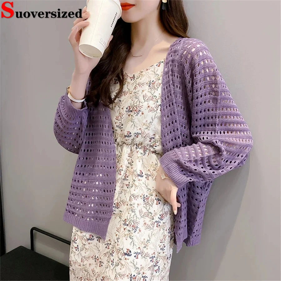 Новая женская трикотажная одежда, корейский элегантный трикотажный ажурный топ с длинным рукавом, повседневный свободный и оригинальный 
Новая женская трикотажная одежда, корейский элегантный трикотажный ажурный топ с длинным рукавом, повседневный свободный и оригинальный