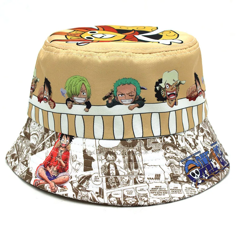 New Arrival Bucket Hat Japan OP Theme Printing Cotton Reversible Sun Protection Cap Trendy Fisherman Hats for Cartoon Fans Gift
New Arrival Bucket Hat Japan OP Theme Printing Cotton Reversible Sun Protection Cap Trendy Fisherman Hats for Cartoon Fans Gift
