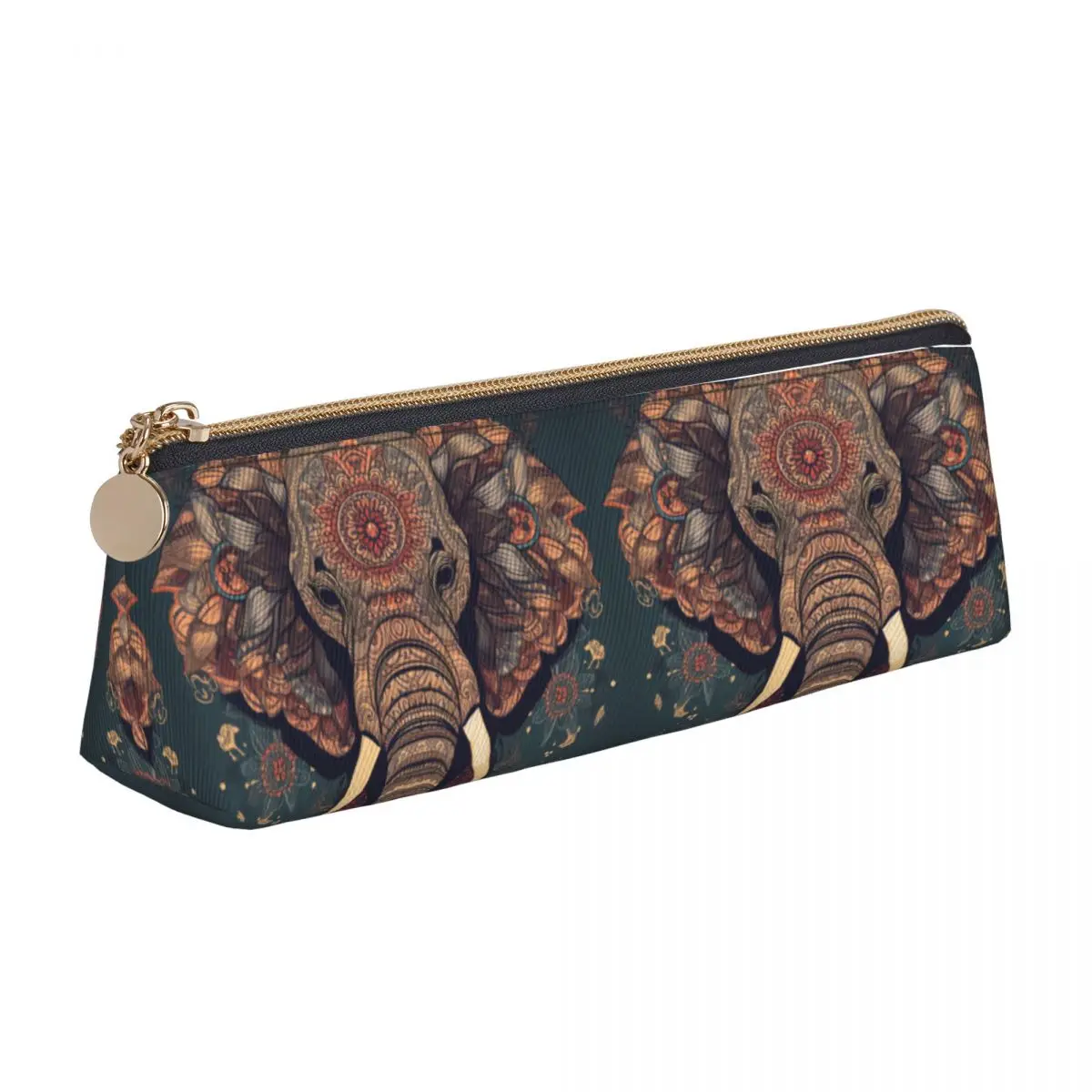 Elephant Triangle Pencil Case Floral Mandala Animal Boy Girl Stationery Zipper Pencil Box Simple Leather Pen Bag
Elephant Triangle Pencil Case Floral Mandala Animal Boy Girl Stationery Zipper Pencil Box Simple Leather Pen Bag
