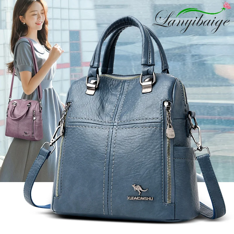 Hot Leather Luxury Handbags Women Bags Designer Multifunction Shoulder Bags For Women 2023 Travel Back Pack Mochila Feminina Sac
Hot Leather Luxury Handbags Women Bags Designer Multifunction Shoulder Bags For Women 2023 Travel Back Pack Mochila Feminina Sac