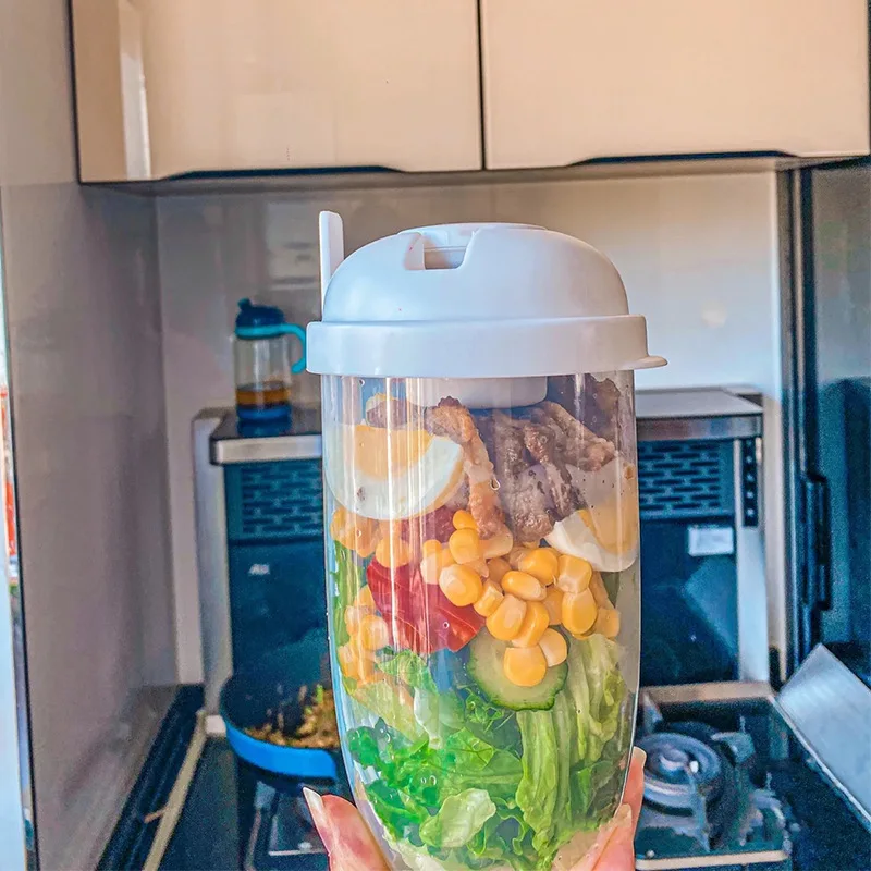 Celebrity Salad Cup with Fork and Lid Office Students Fat-reducing and Weight-reducing Cup Go Out Portable Light Breakfast Cup
Celebrity Salad Cup with Fork and Lid Office Students Fat-reducing and Weight-reducing Cup Go Out Portable Light Breakfast Cup
