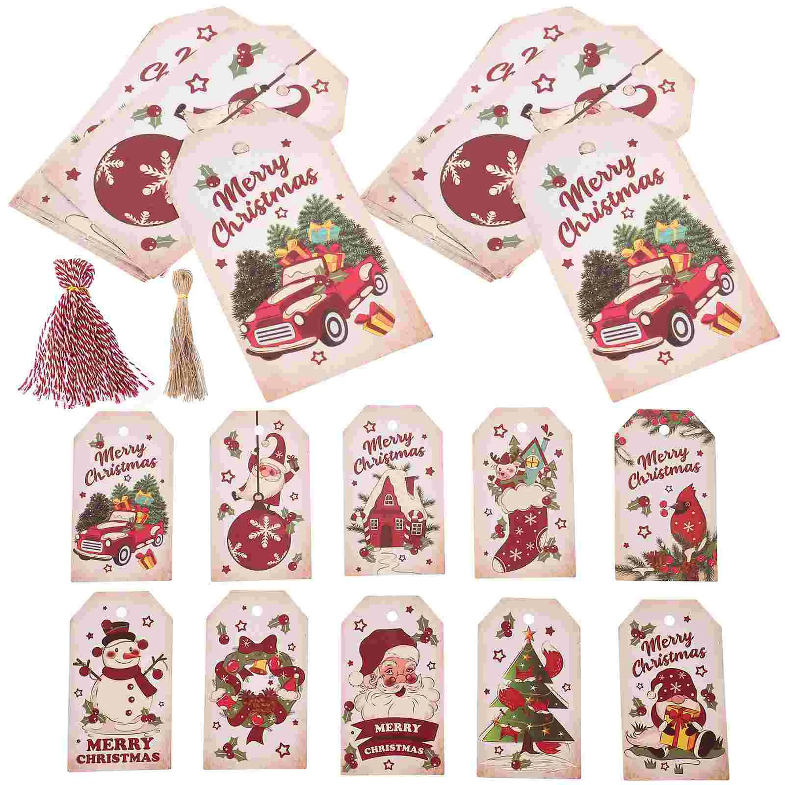 100pcs Christmas Gift Tags Paper Hanging Tags Xmas Party Hanging Tags Decoration for Gift Box Tree
100pcs Christmas Gift Tags Paper Hanging Tags Xmas Party Hanging Tags Decoration for Gift Box Tree