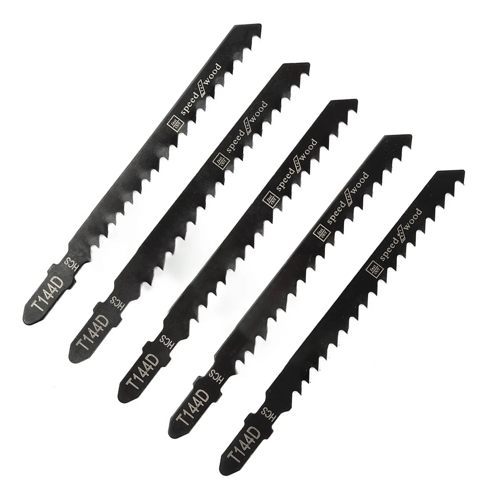 

5 Pcs T144D Jigsaw Blades HCS Reciprocating Saw Blade 100mm For Wood Board Plastic Cutting Woodworking Tools Accessories