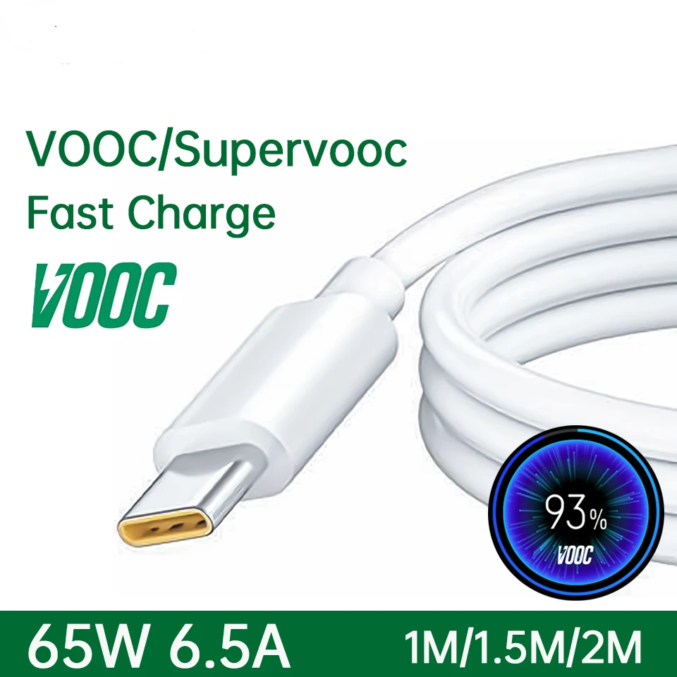 65W Supervooc Cable Reno 7 Pro 5g 6 5 4 3 Find X3 X2 X N F19 A74 Vooc Fast Charging Kabel Usb Tipo C Carga Rapida 1m 2m
65W Supervooc Cable Reno 7 Pro 5g 6 5 4 3 Find X3 X2 X N F19 A74 Vooc Fast Charging Kabel Usb Tipo C Carga Rapida 1m 2m