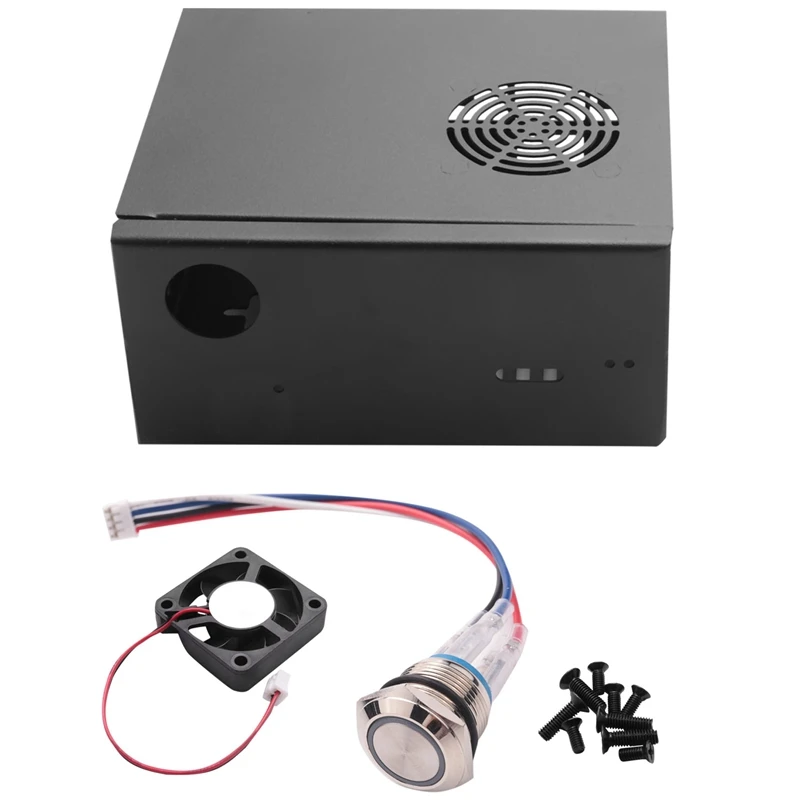 Металлический Чехол X825-C8 (X825 V2.0) + выключатель питания + Поддержка вентилятора охлаждения X825 V2.0 2,5 дюйма SATA SSD/HDD чехол для Raspberry Pi 
Металлический Чехол X825-C8 (X825 V2.0) + выключатель питания + Поддержка вентилятора охлаждения X825 V2.0 2,5 дюйма SATA SSD/HDD чехол для Raspberry Pi