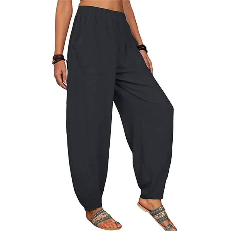 2022 New Men Woman Cotton Linen Loose Pants Male fall Casual Solid Color Pants Trousers Sweatpants Elastic Waist Harem Pants
2022 New Men Woman Cotton Linen Loose Pants Male fall Casual Solid Color Pants Trousers Sweatpants Elastic Waist Harem Pants