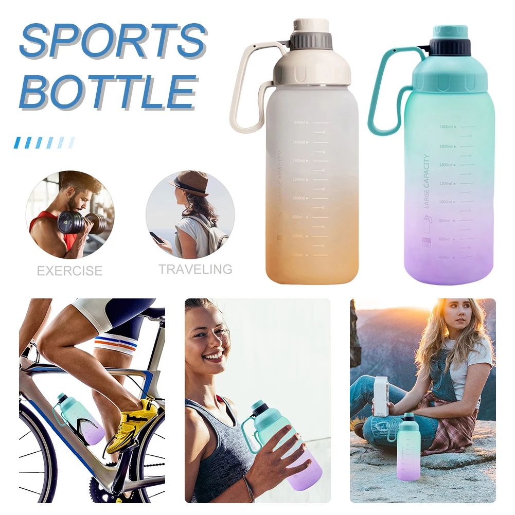 1.8L Large Capacity Sport Water Bottle Straw Cup Leakproof Drinking Kettle With Time Marker Outdoor Fitness Cycling Water Bottle
1.8L Large Capacity Sport Water Bottle Straw Cup Leakproof Drinking Kettle With Time Marker Outdoor Fitness Cycling Water Bottle