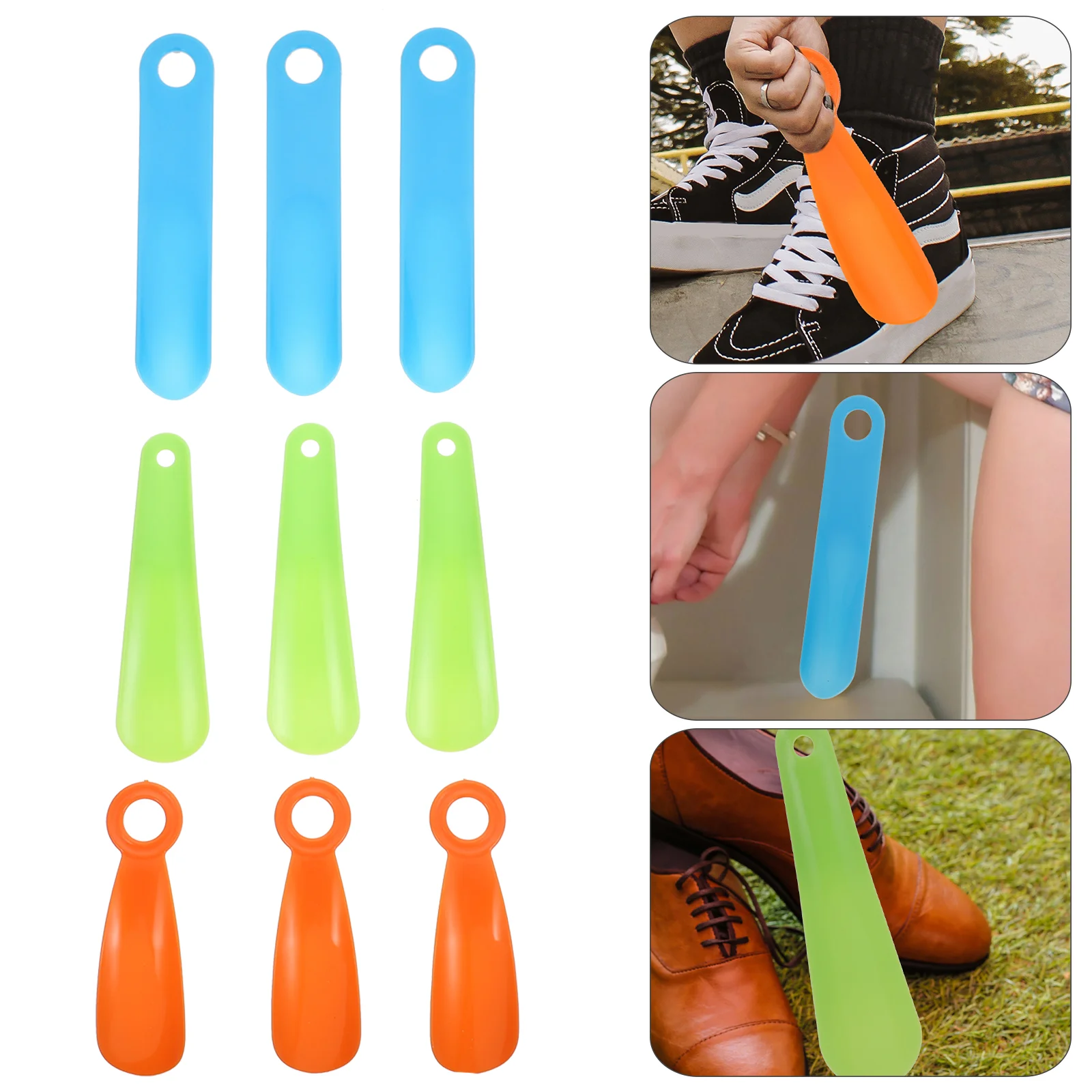 3pcs Convenient Durable Portable Home Shoehorns Household Shoe Horns Shoe Lifters
3pcs Convenient Durable Portable Home Shoehorns Household Shoe Horns Shoe Lifters