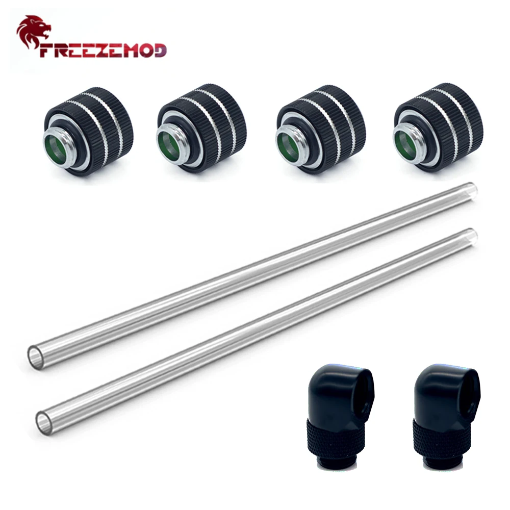 FREEZEMOD Hard Tube Fitting Kit 90 Degree Elbow Hand Compression 50cm OD12mm/14mm/16mm For Acrylic PETG 90 Adapter Water Cooling
FREEZEMOD Hard Tube Fitting Kit 90 Degree Elbow Hand Compression 50cm OD12mm/14mm/16mm For Acrylic PETG 90 Adapter Water Cooling